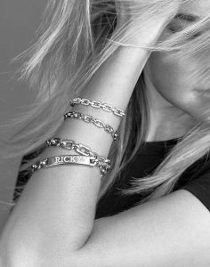 Chunky Chain_ID Bracelet_Rose Gold_and_Rose Gold_bangles