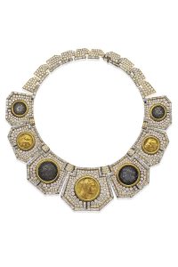 An Ancient Coin, Diamond and Gold Necklace, by Massoni
